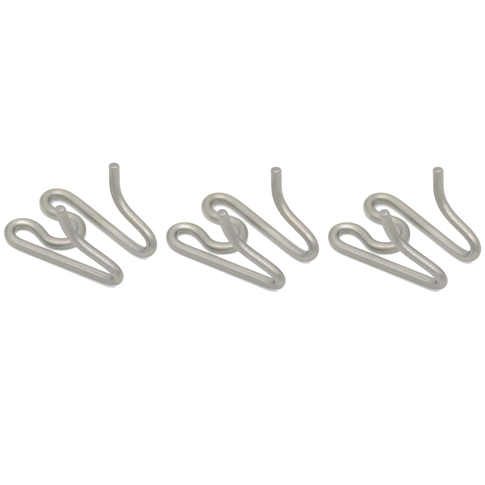 Herm Sprenger additional prong collar links shown from the front.