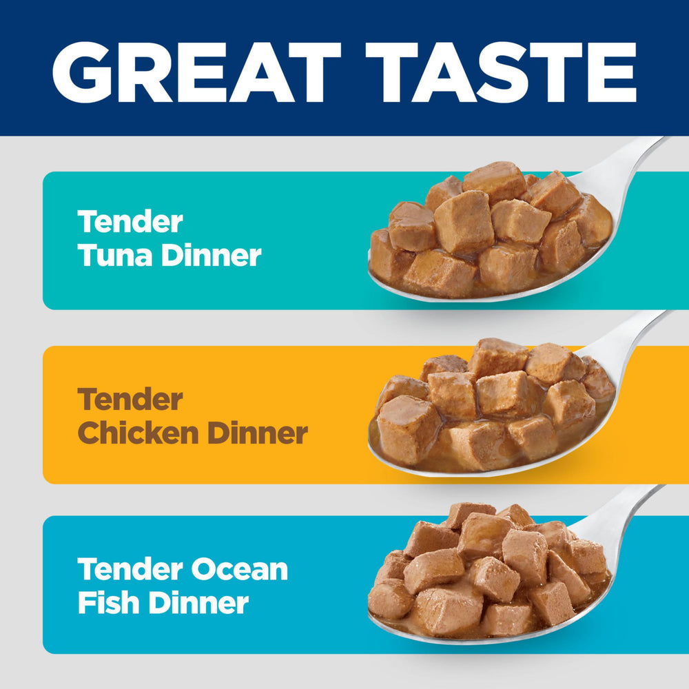 Hill's Science Diet wet cat food Tender Chicken recipe can.