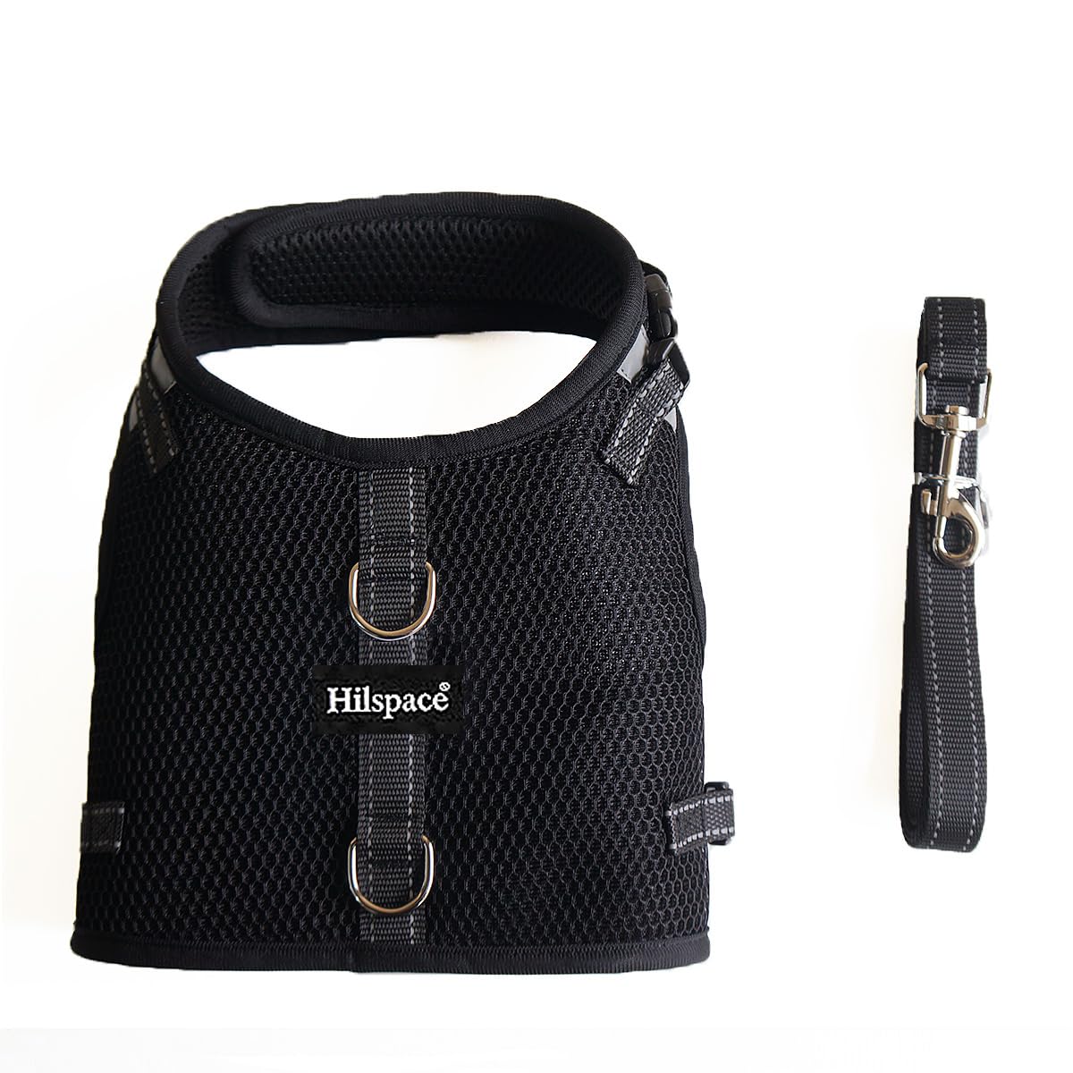 Hilspace dachshund harness detail showing the adjustable straps.