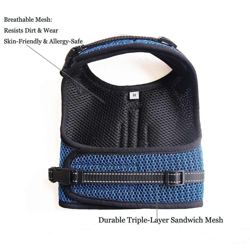 Hilspace Dachshund harness vest detail showing the adjustable straps.