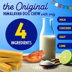 Himalayan Dog Chew yak cheese dog chew close-up showing its cheese texture.