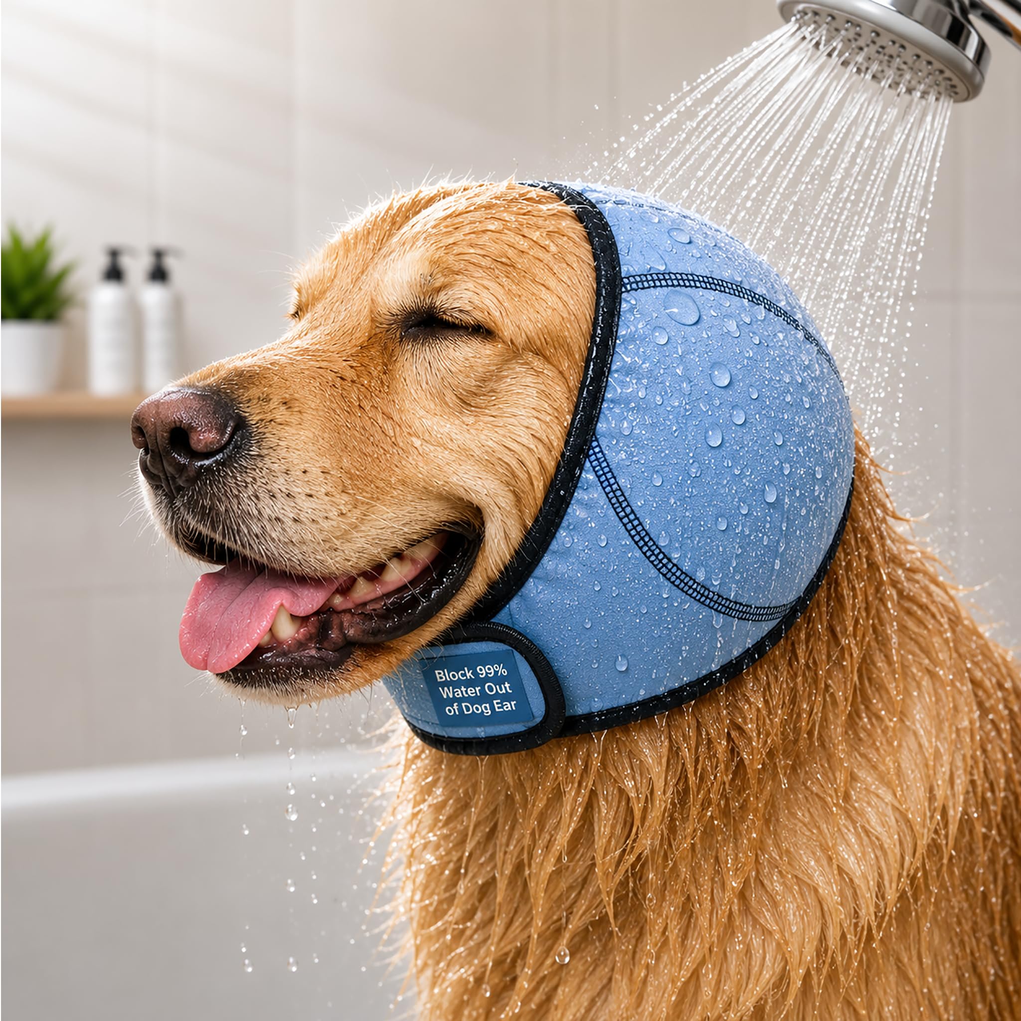 HOFI dog ear cover shown from the front with its full-coverage shape.