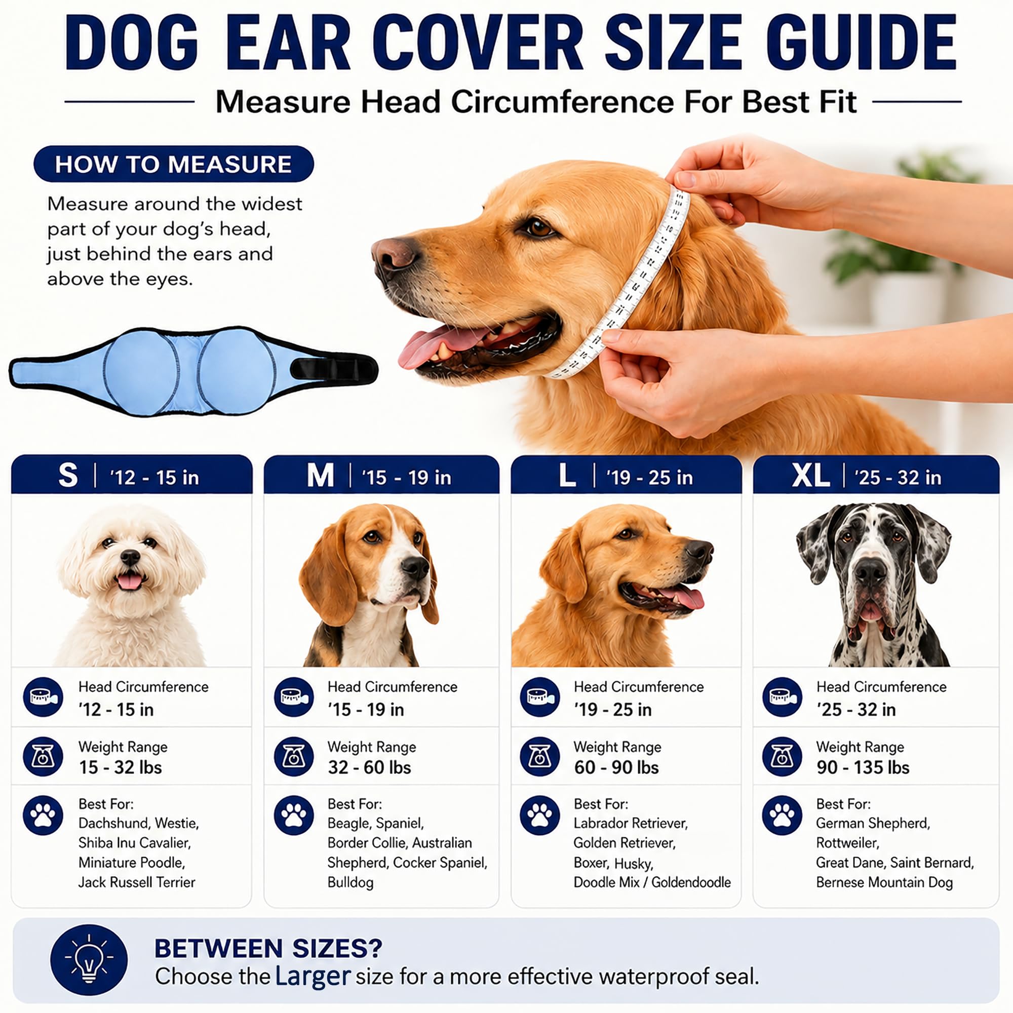 HOFI Dog Ear Covers shown to highlight their machine-washable design.