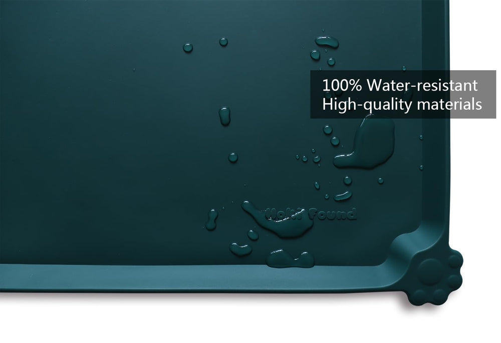 Hoki Found Silicone Pet Food Mat with a close view of its silicone surface.