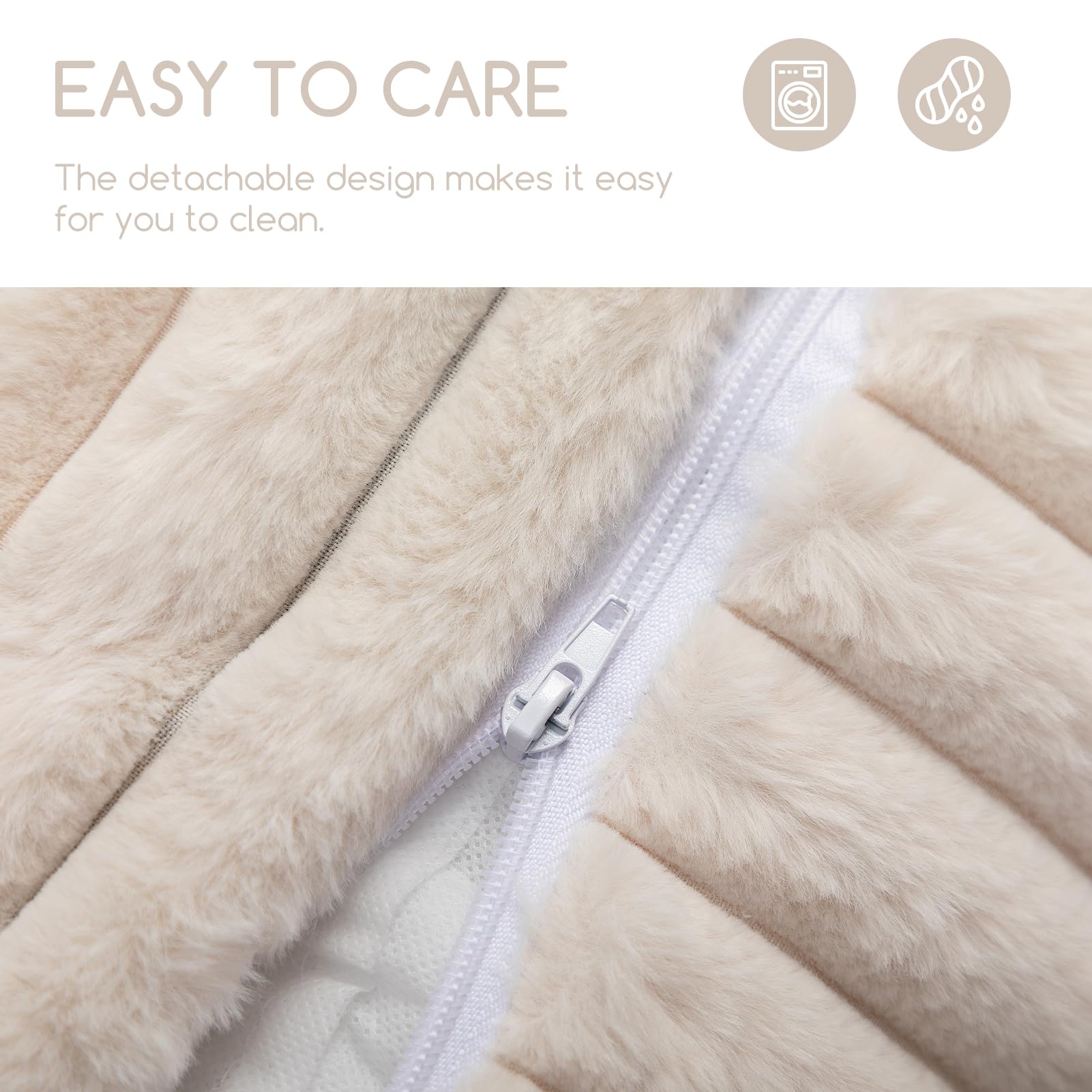 Hollypet cat bed showing the gap between its detachable cushion layers.