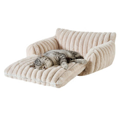 Hollypet cat bed showing the space available in its sleeping area.