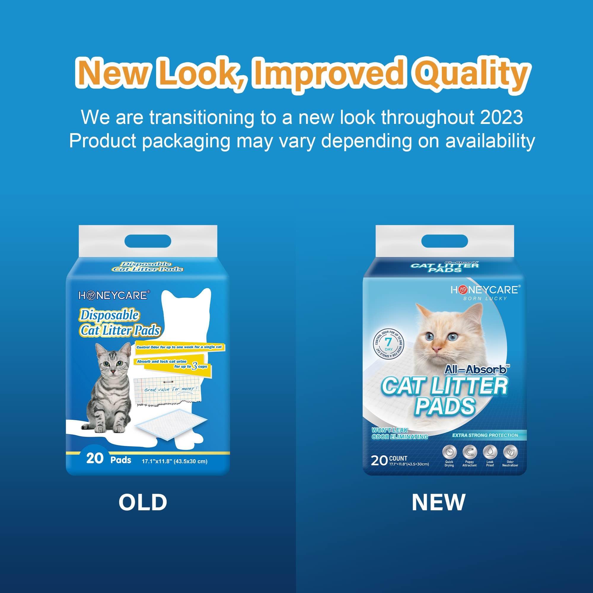 HONEY CARE All-Absorb Cat Litter Pads with the pad surface in view.