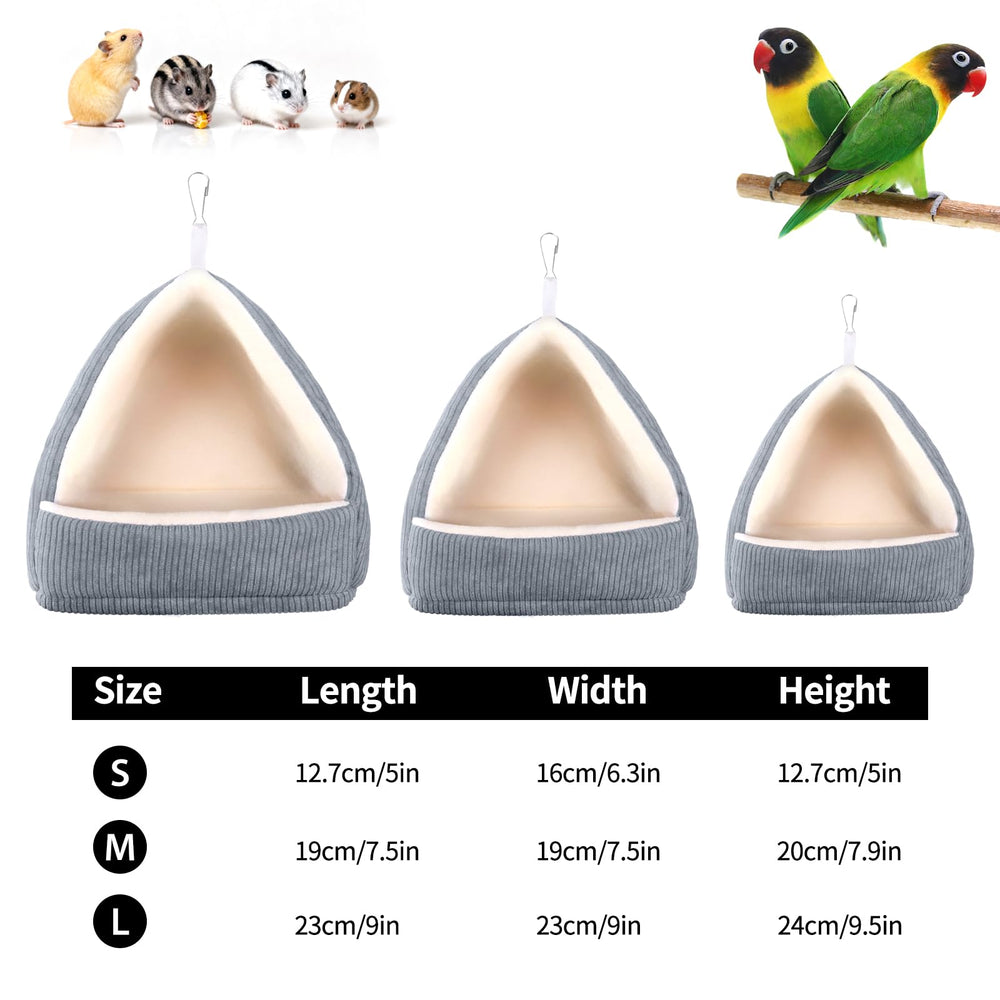 Hoopttay bird bed metal hooks shown at the hanging points.