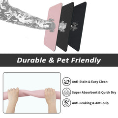 HotLive pet food mat shown at a side angle to reveal its profile.
