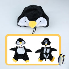 HOTUMN Dog Penguin Halloween Costume showing its rope-tied back neck adjustment.