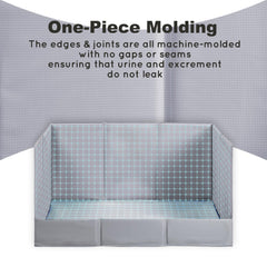 HQ4US 4LEGS dog litter box accessories include fixing clips and disposable pads.