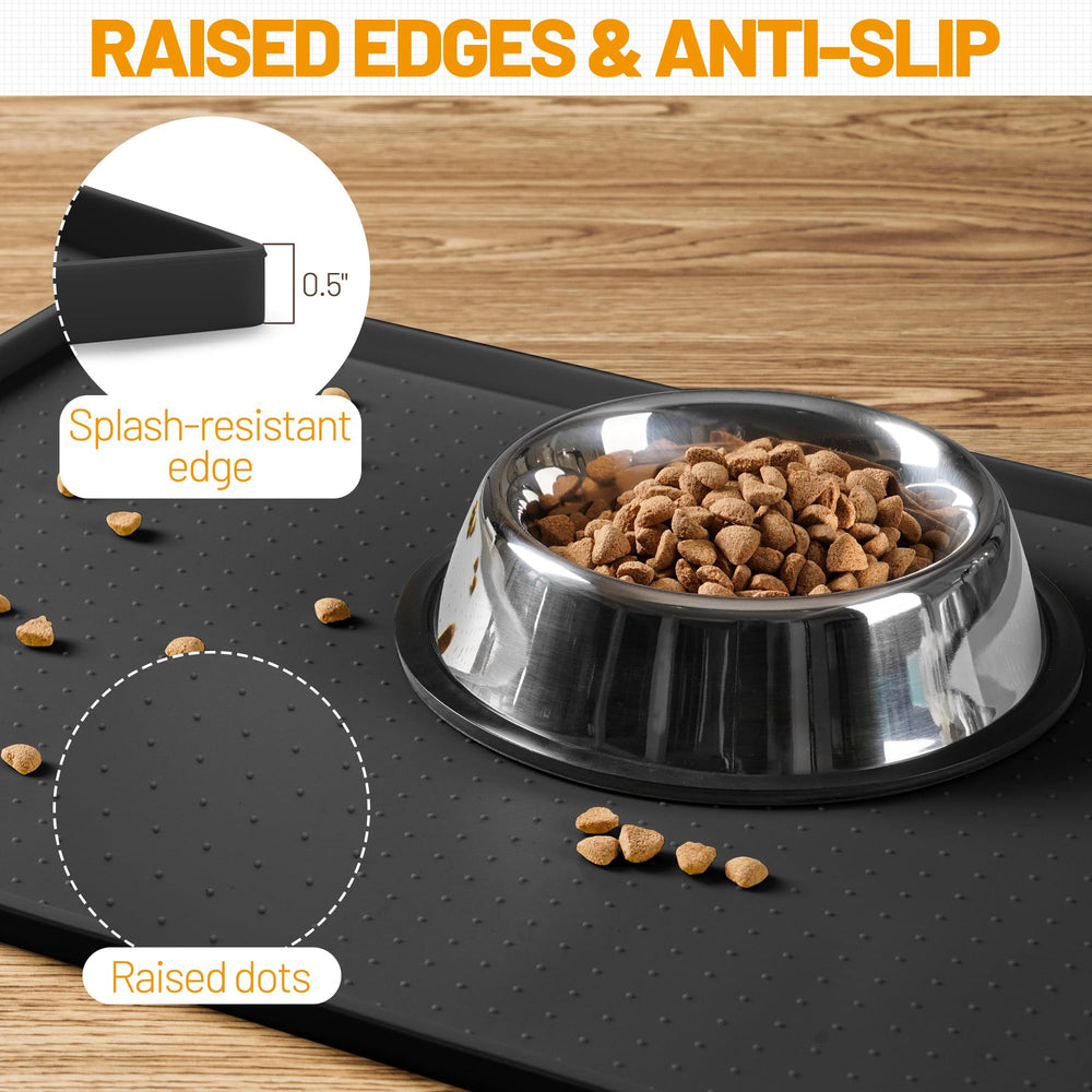 Hubulk Dog Feeding Mat detail showing its non-slip surface.