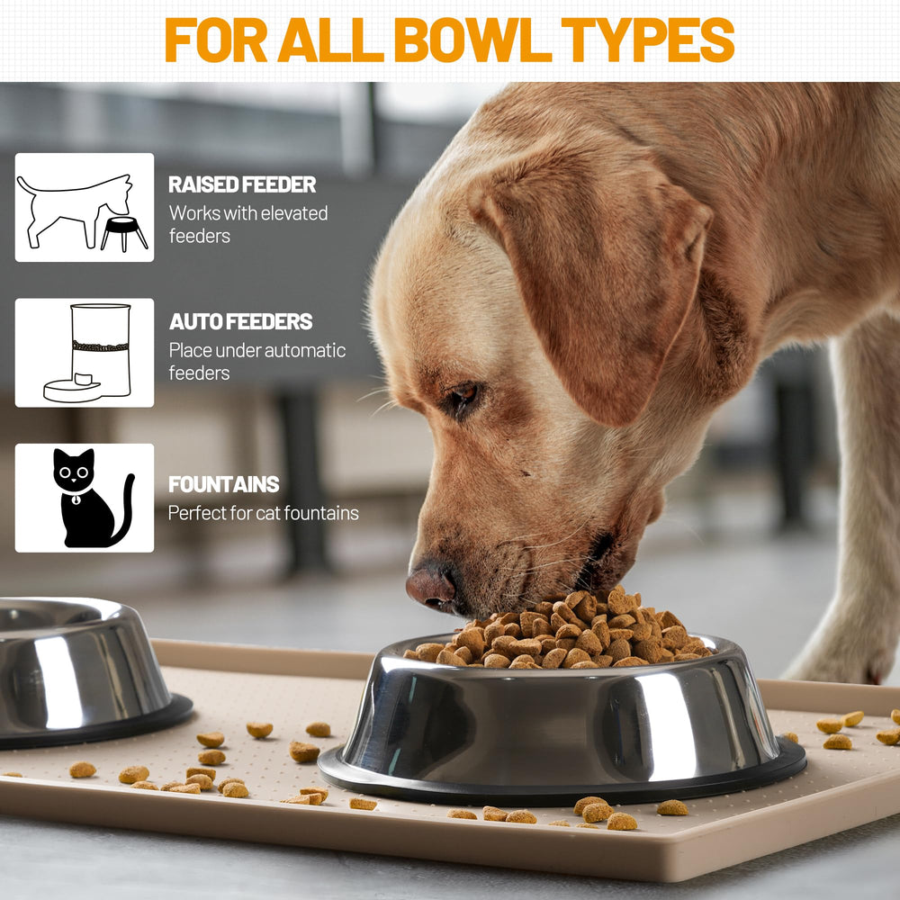 Hubulk dog feeding mat rolled for carrying during travel.