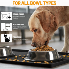 Hubulk Dog Feeding Mat rolled for carrying or storage.