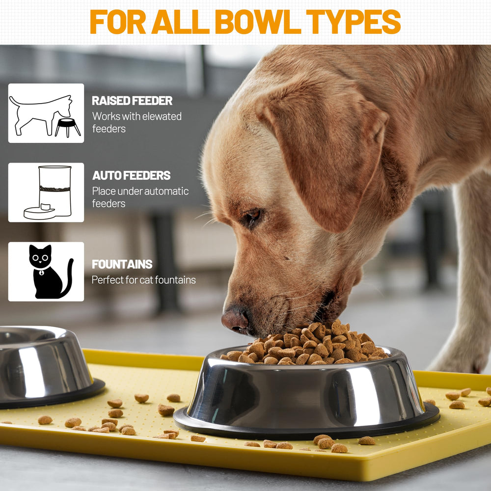 Hubulk Dog Feeding Mat rolled for carrying between locations.