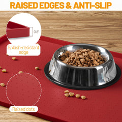 Hubulk dog feeding mat detail showing the silicone surface.