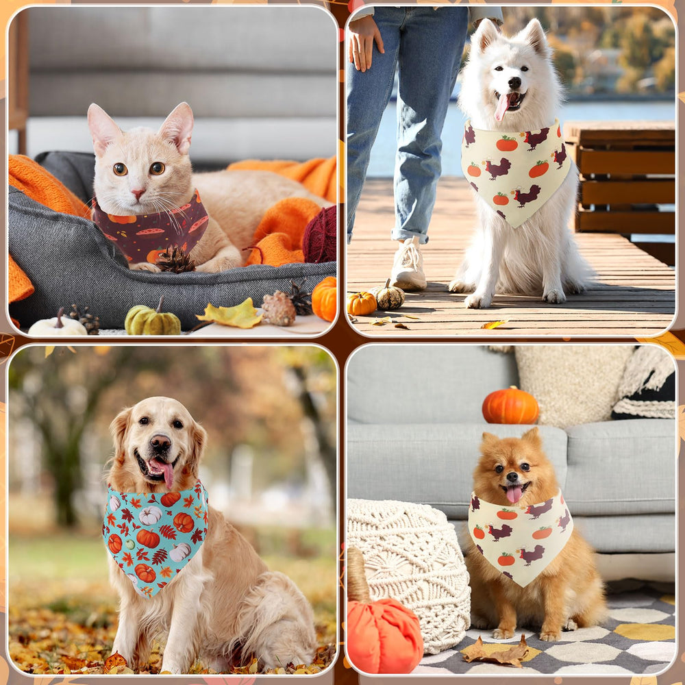 Huhumy dog bandanas presented in three size options.