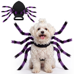 Huhumy spider pet costume shown in a full view with its eight-legged design.