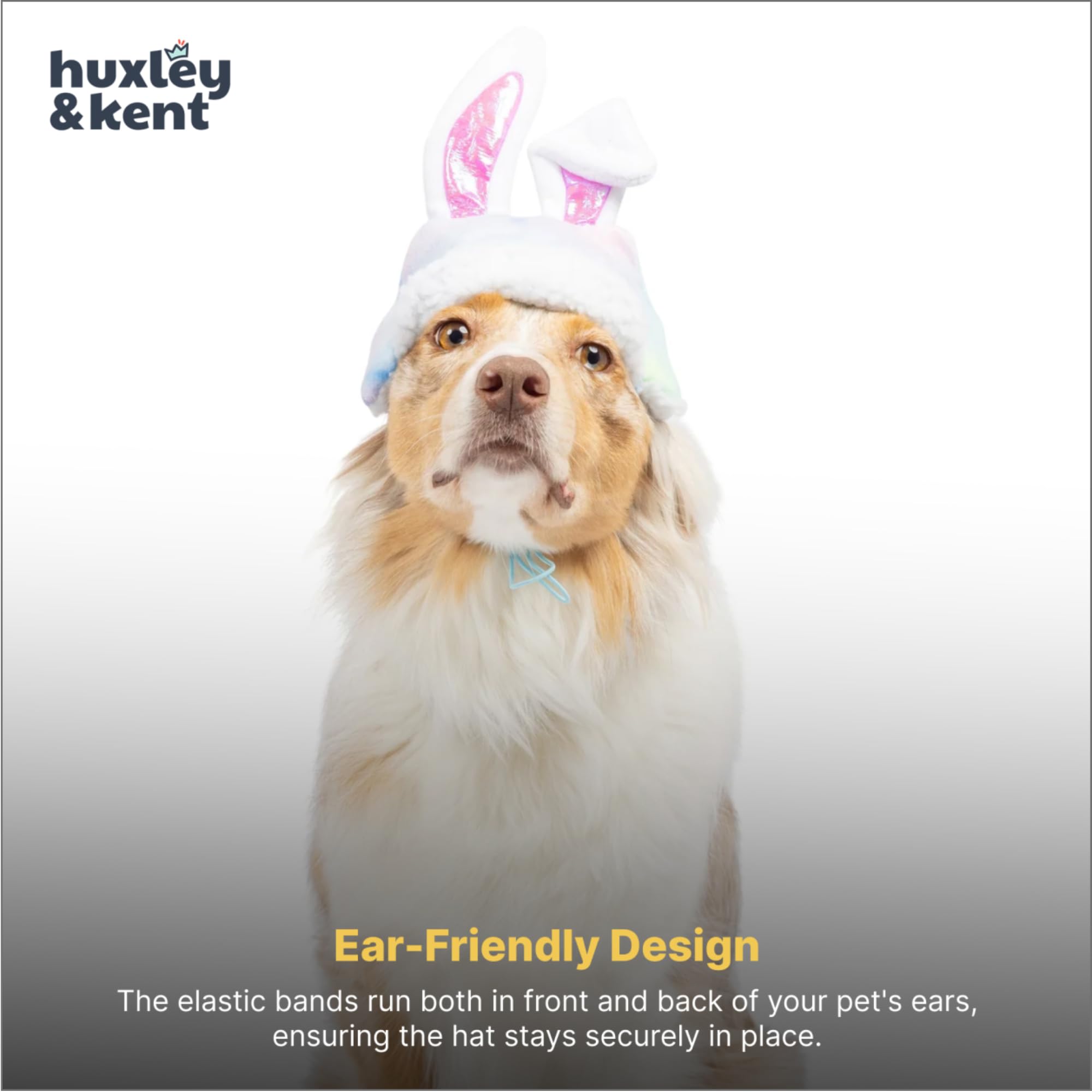 Huxley & Kent SnugFit pet hat worn by a dog for a seasonal look.