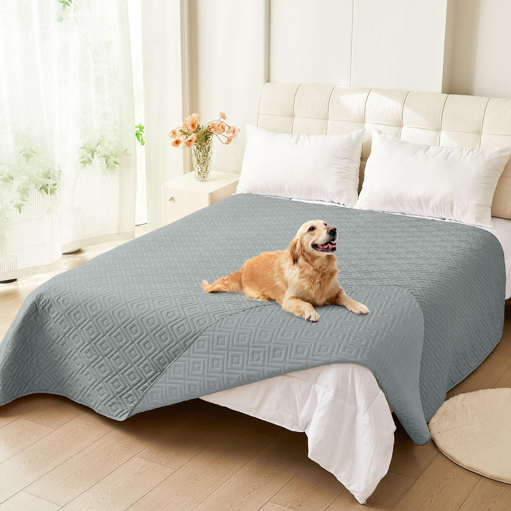 hyha Waterproof Reversible Dog Blanket shown in a fabric detail view.