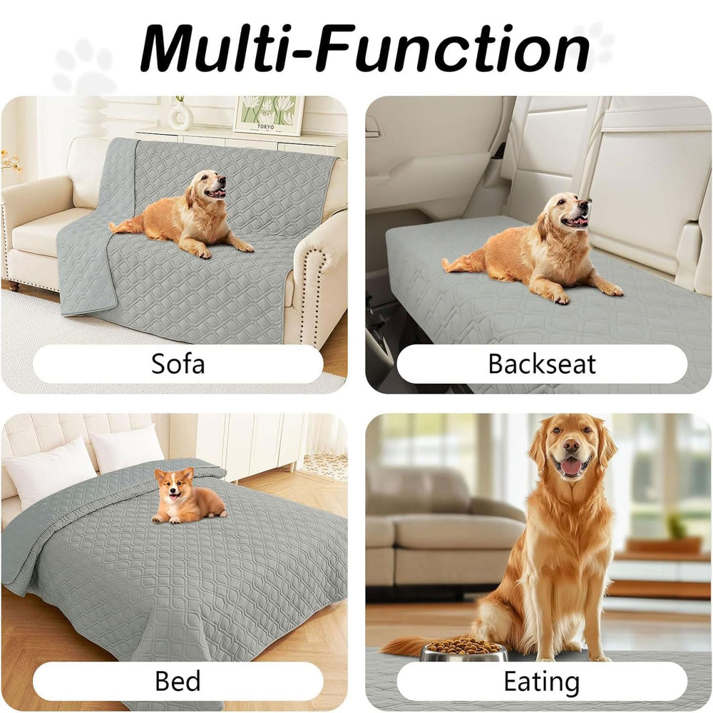 hyha dog blanket placed inside a kennel as a pet resting cover.
