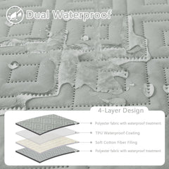 hyha Waterproof Reversible Dog Blanket showing its two-color design.