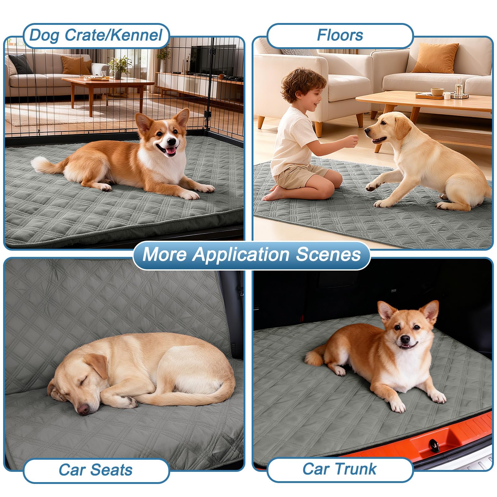 The hyha dog blanket covering a sofa as a pet furniture protector.