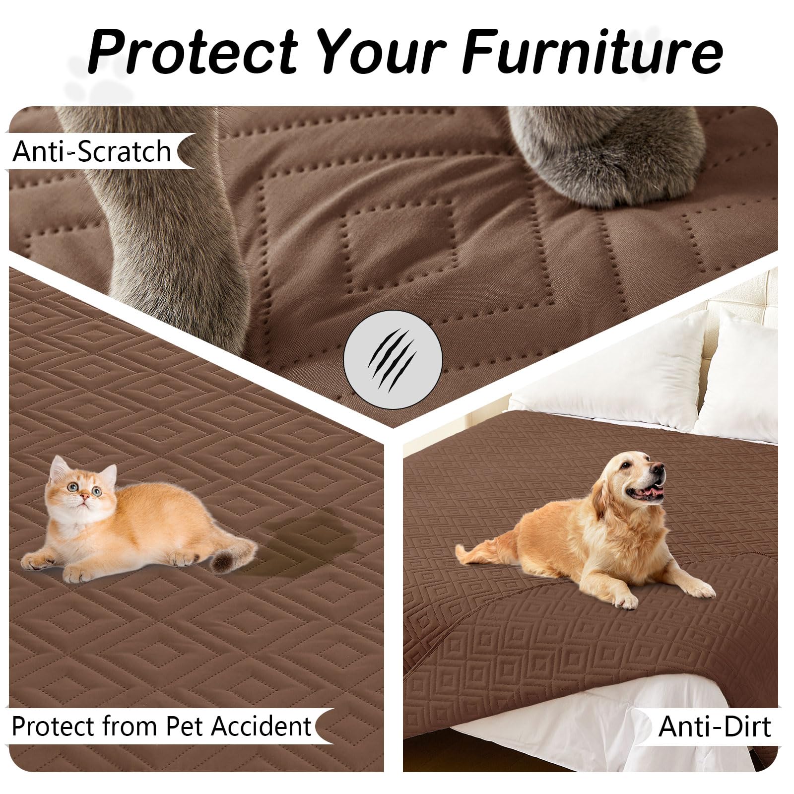 hyha waterproof dog blanket detail showing the inner TPU film.