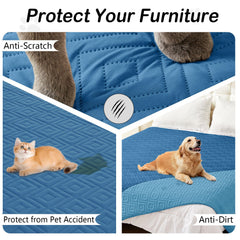 hyha Waterproof Reversible Dog Blanket close-up of a treated outer face.