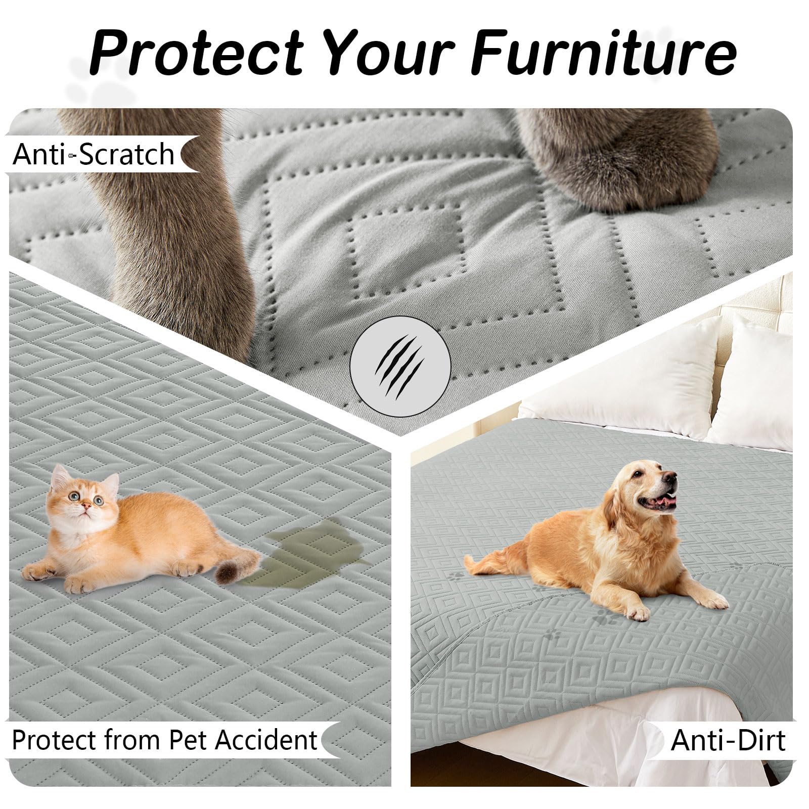 hyha Waterproof Reversible Dog Blanket highlighting its waterproof inner layer.