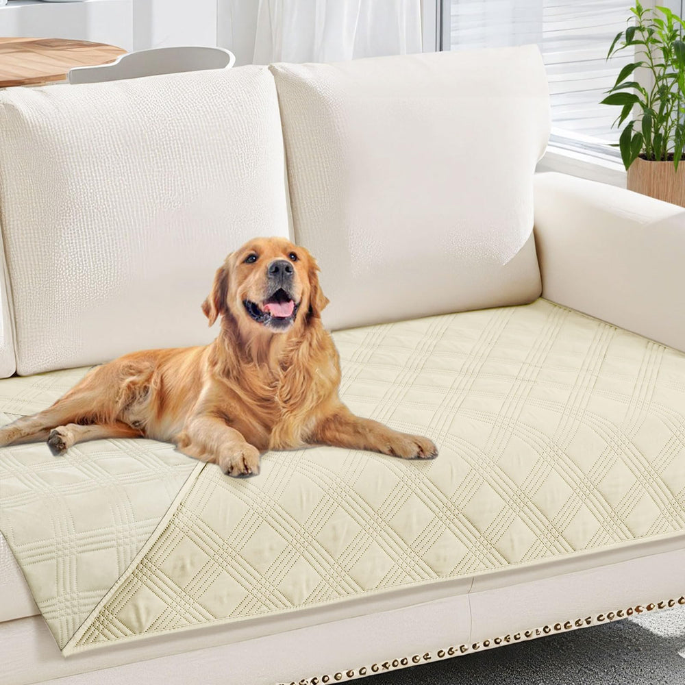 hyha waterproof dog blanket shown from the front.