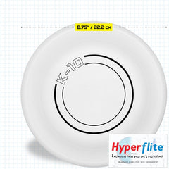 Hyperflite K-10 Jawz dog flying disc close-up of its gripping surface.