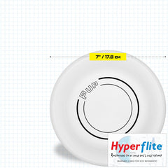Hyperflite Pup Jawz dog flying disc showing the textured underside.