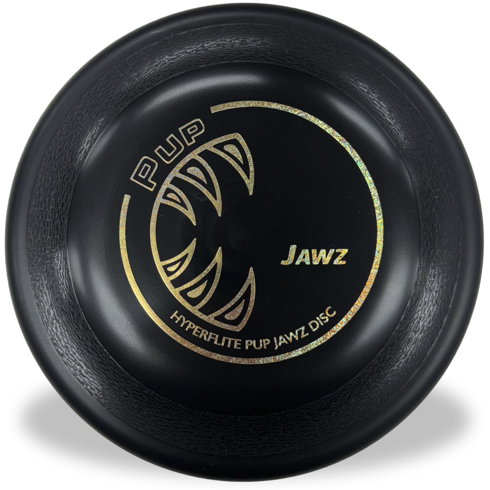 Hyperflite Pup Jawz dog flying disc shown from the front.