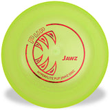 Hyperflite Pup Jawz dog flying disc shown from the front.