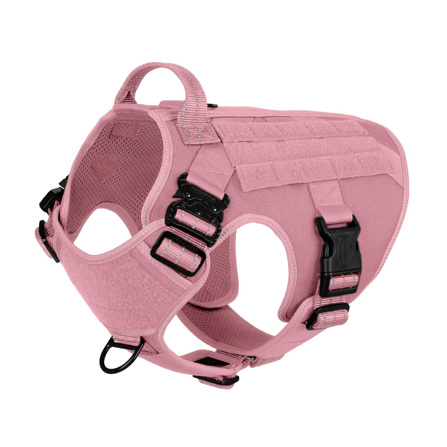 ICEFANG Tactical Dog Harness shown from the front as a reflective dog vest.
