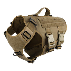 ICEFANG tactical dog harness shown from the front.