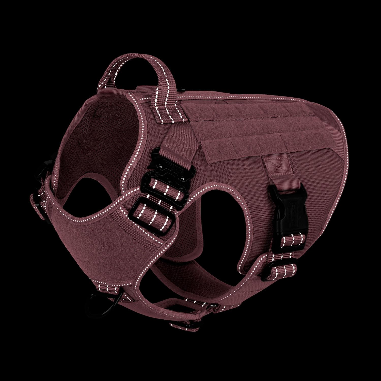 ICEFANG Tactical Dog Harness loop panels shown for attaching dog patches.