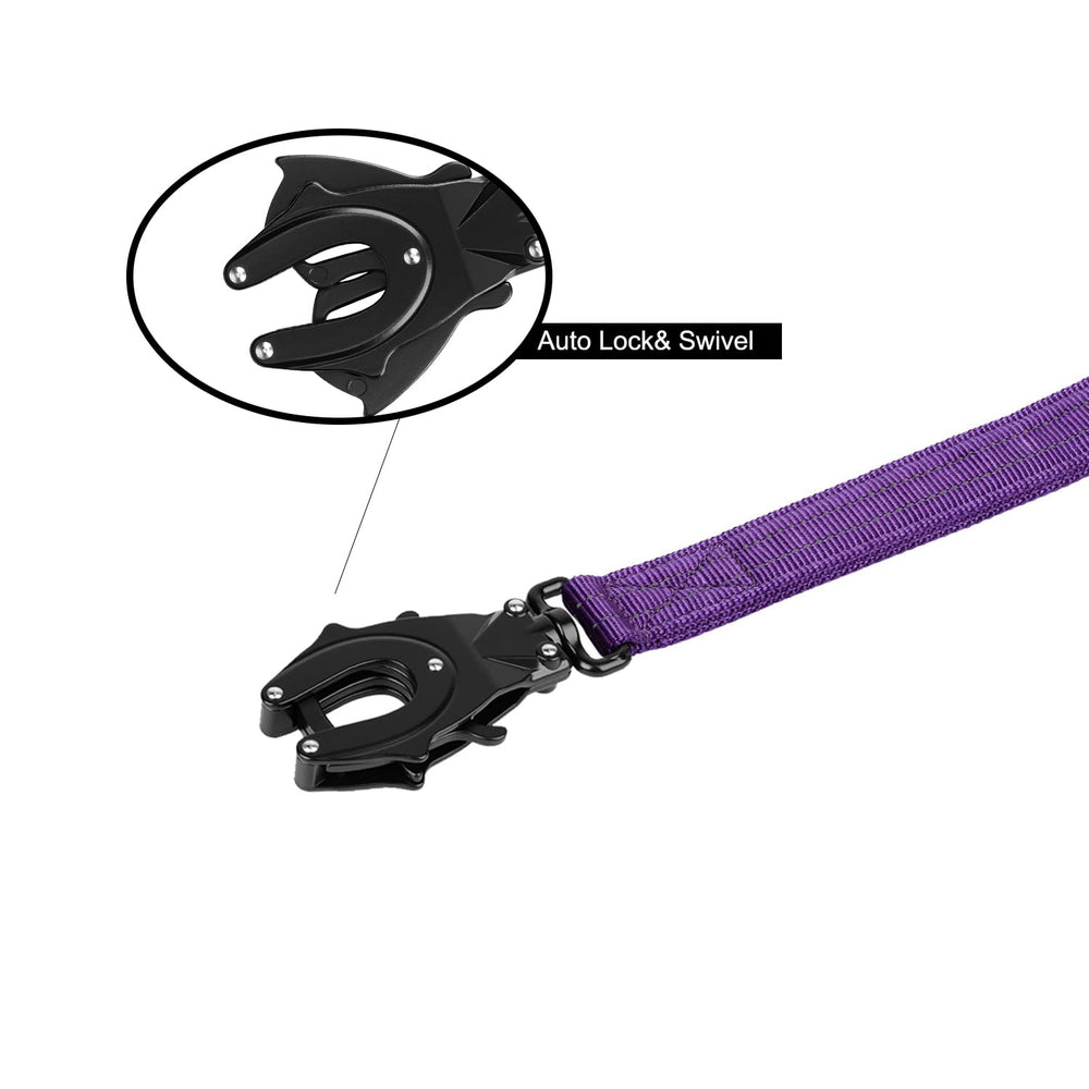 ICEFANG Tactical Dog Leash with its front and rear handles visible.