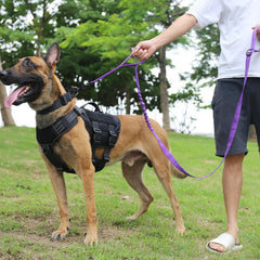 ICEFANG Tactical Dog Leash metal clasp shown in close-up.