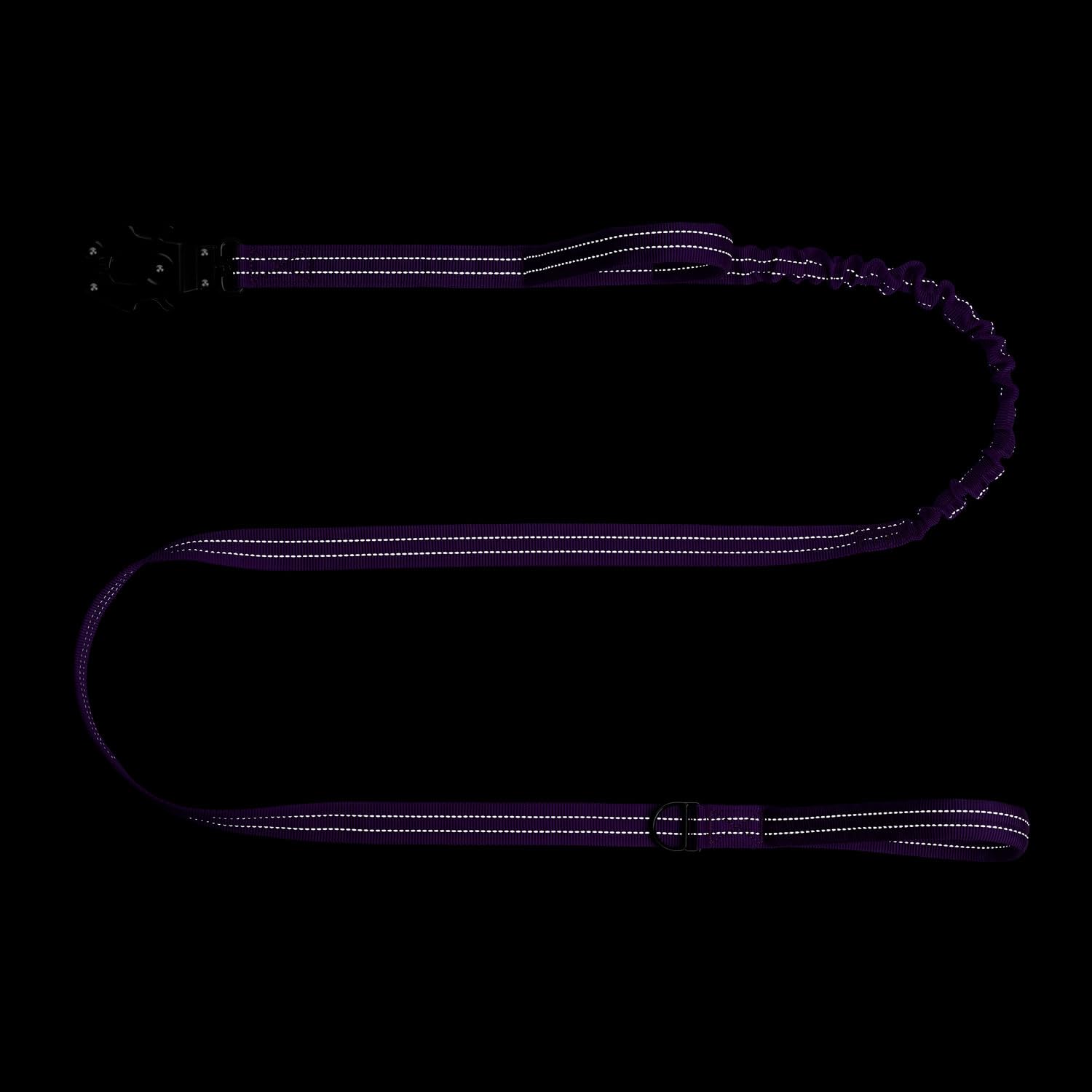 ICEFANG Tactical Dog Leash rear handle and D-ring shown together.