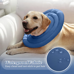 IDOMIK Dog Recovery Collar close-up showing the flexible outer fabric.