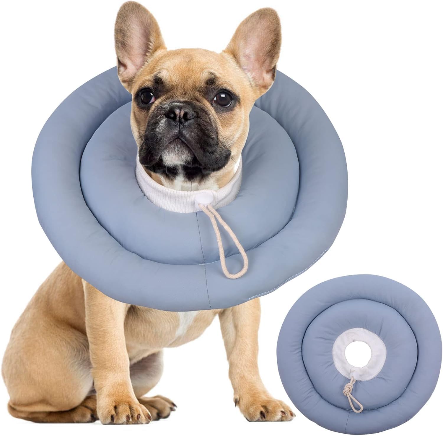 IDOMIK dog recovery collar shown from the front.