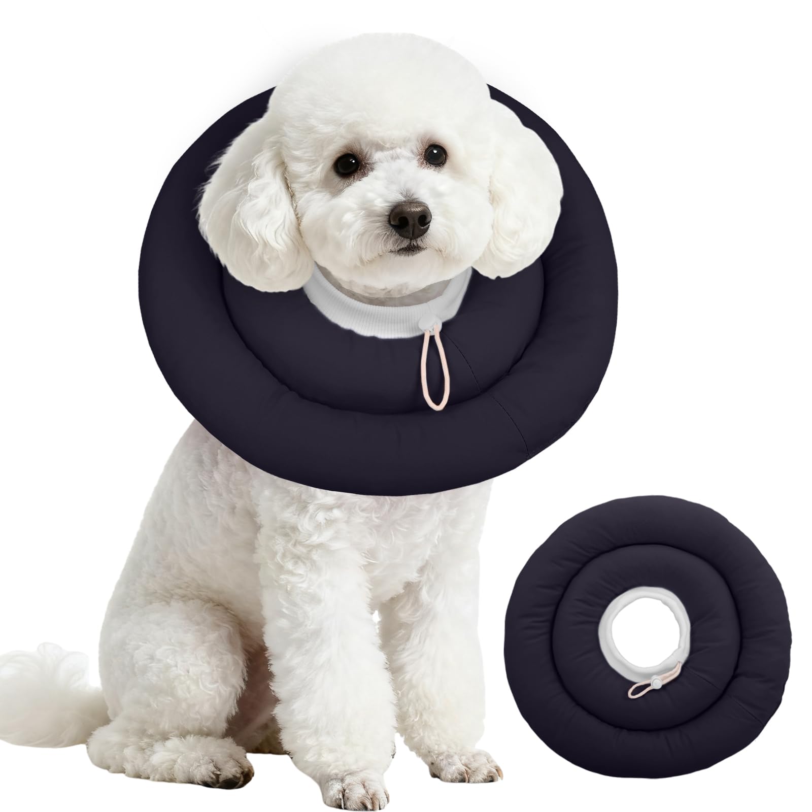 IDOMIK dog recovery collar shown from the front.