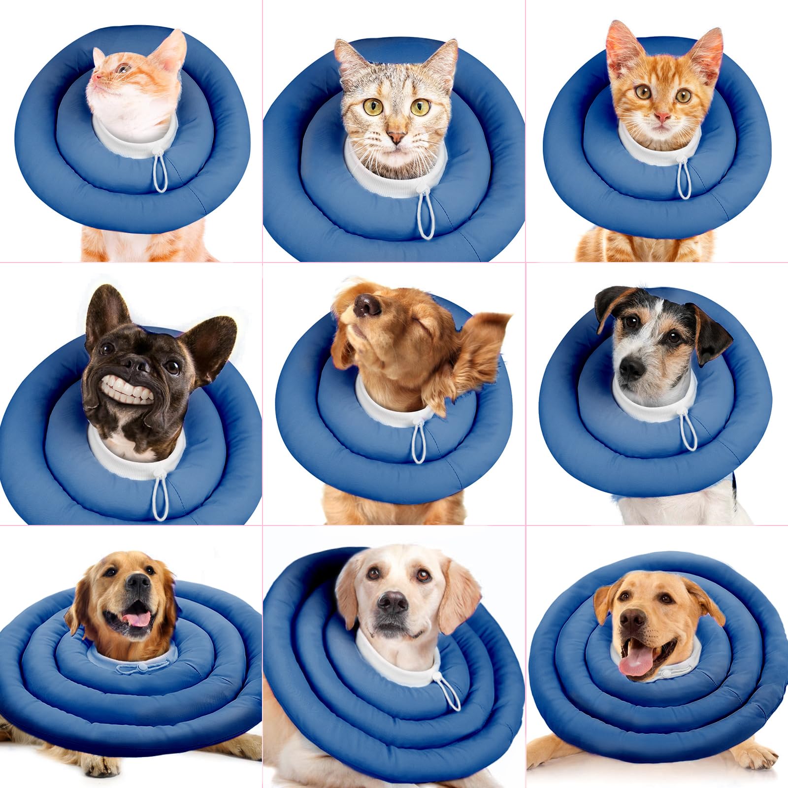 IDOMIK Dog Recovery Collar fabric surface showing removable water droplets.