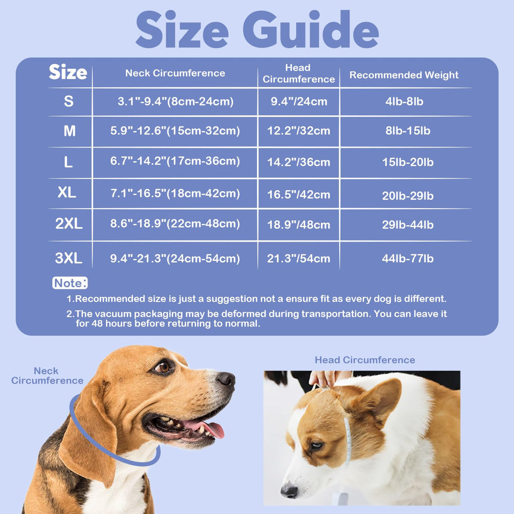 IDOMIK soft dog recovery collar shown from a side angle.