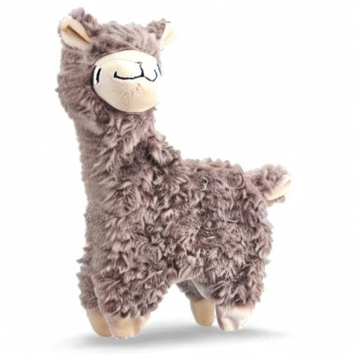 NANDOG My BFF Alpaca Plush Dog Toy, 13-Inch Crinkle & Fleecy