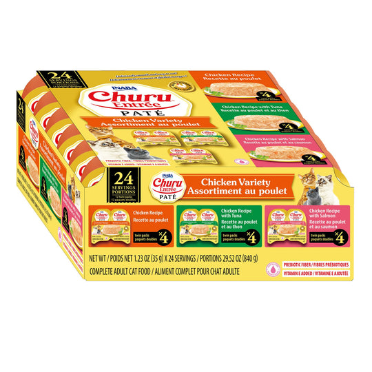 INABA Churu Entrée Paté chicken wet cat food package shown from the front.