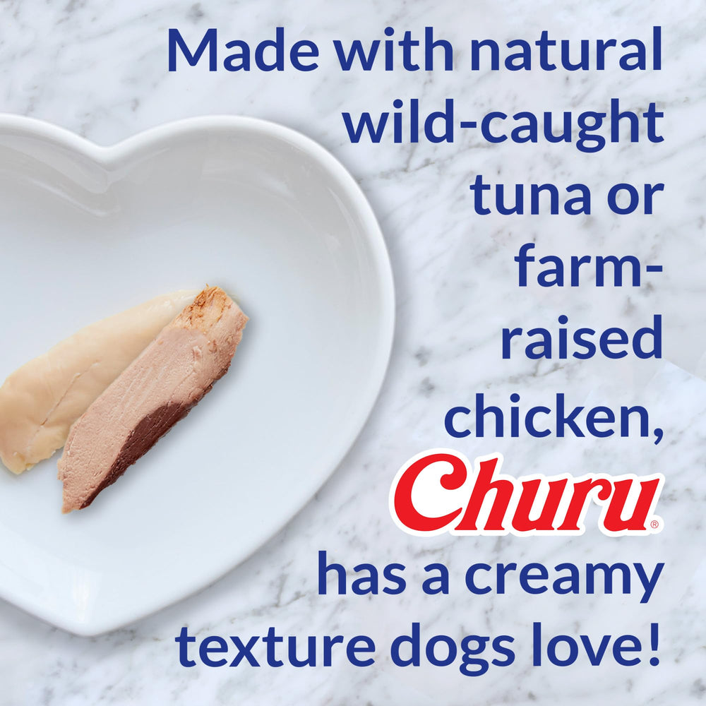 INABA Churu Meal Topper for Dogs shown with its product label in focus.
