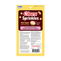 INABA Churu Sprinkles 18-count pack shown with its product contents.